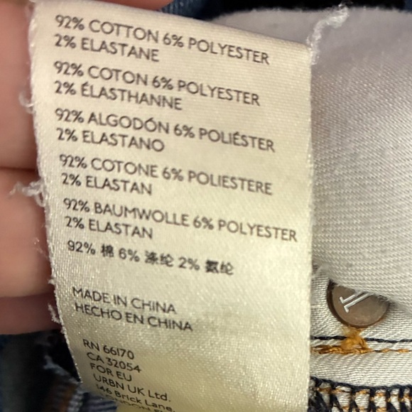 Anthropologie Pilcro High Rise Cigarette Slim Straight Raw Hem Jeans Size 28 - Picture 16 of 16